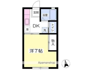 ハイツ光陽【106号室】の間取り