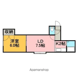 ビュースター星置B棟【3階】の間取り