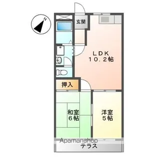 エルモリカワ【1階】の間取り