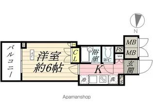 ランドステージ両国【5階】の間取り