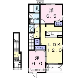 シャイン・アベ【2階】の間取り