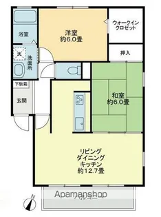 フォブール緑ヶ丘B【1階】の間取り