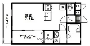 アイワレジデンスこまつしま【101号室】の間取り