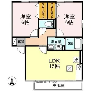 セジュール 郷【1階】の間取り