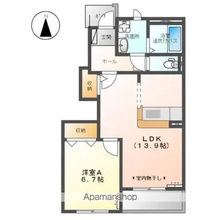 ジェム フォレストⅡ【1階】の間取り