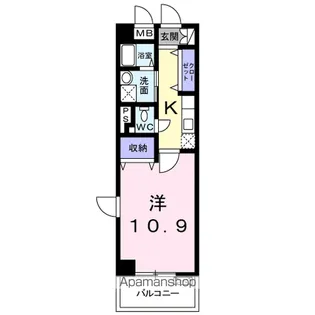 シャン・ド・フルール【3階】の間取り