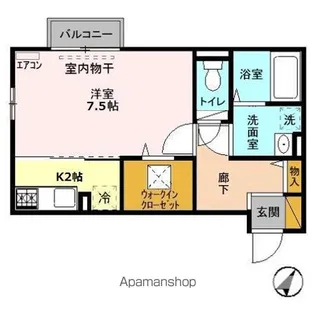 シャルドネ A【1階】の間取り