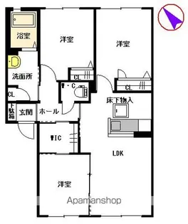 ミロワール A棟【1階】の間取り