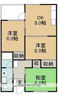 コーポ城山【2階】の間取り
