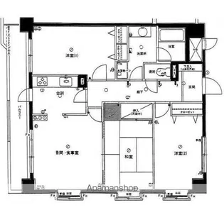 ライオンズマンション武蔵浦和第二【5階】の間取り