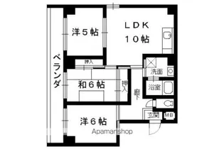 ヴェルデ洛西【4階】の間取り