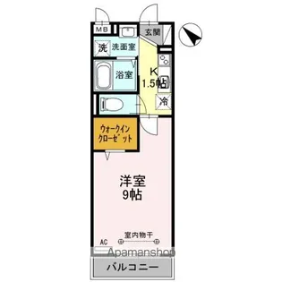 グランモア III【1階】の間取り