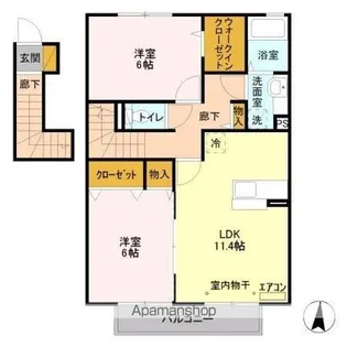 クレール【2階】の間取り