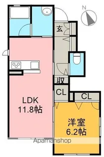 シャーメゾン エルデ【1階】の間取り
