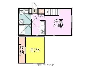 PRIMA久留米【A101号室】の間取り