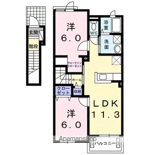 ストロベリーハウスⅣ【2階】の間取り