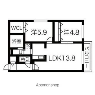 AIRPORT ONE【2階】の間取り