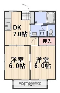 ファミーユコスモ【1階】の間取り
