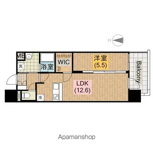 プレサンス心斎橋ニスト【12階】の間取り