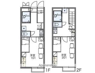 レオパレス御笠川EAST【2階】の間取り