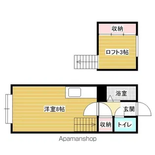 ノース1686【2階】の間取り
