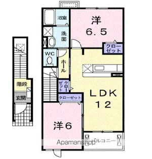 エテルノA【2階】の間取り