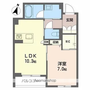 シャーメゾン ヴェルジェ【303号室】の間取り