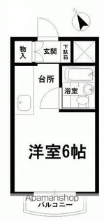 シャトーキミ【101号室】の間取り