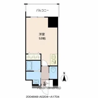 ジェイグランコート大濠公園【14階】の間取り