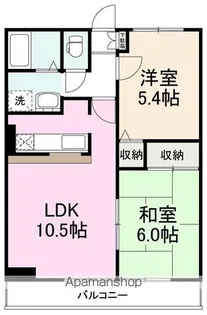 フォブールKMT【1階】の間取り