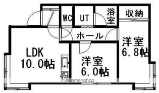 ルミエール宮の森【2階】の間取り