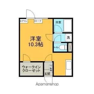 フレンドリー卸町1号館【202号室】の間取り