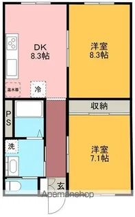ビエナ下切【1階】の間取り