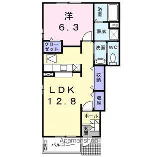 ヴィオラB【1階】の間取り