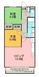 ガーデンヒル【1階】の間取り