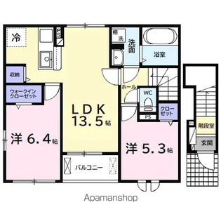 アルタハイムB【2階】の間取り