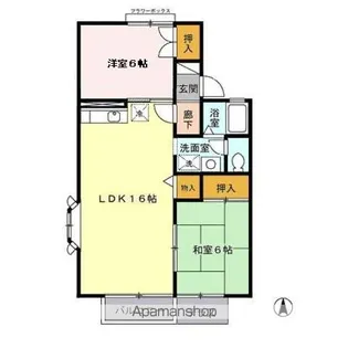 グリーンパラシオン II【1階】の間取り