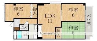 セゾンルヴィエールA【1階】の間取り