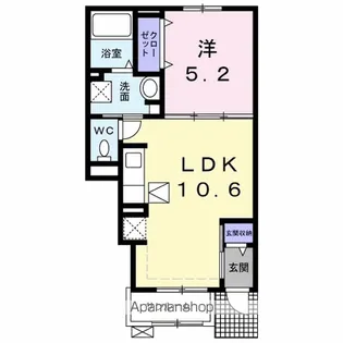 サン・マーレンⅢ【1階】の間取り