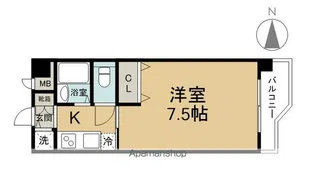 スターブル古国府【303号室】の間取り