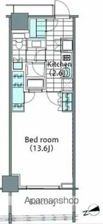 コンフォリア新宿イーストサイドタワー【17階】の間取り
