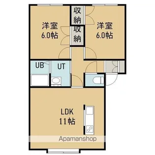 ソシアルコート【1階】の間取り