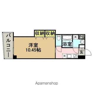 ロイヤルリバービュー【2階】の間取り
