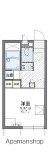 レオパレスアスティ 新田【1階】の間取り