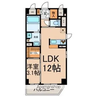 LA.CANTABILE【6階】の間取り