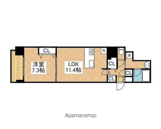 プレサンス丸の内フォート【9階】の間取り