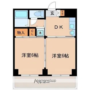 アルデール宮町【503号室】の間取り