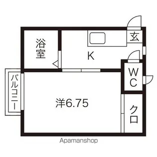 スノーホワイトA【1階】の間取り