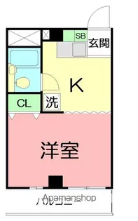 アベニール伊勢原【4階】の間取り