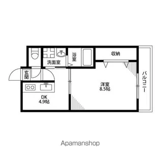 アンプルール クラージュ コリーヌシャンⅠ【1階】の間取り
